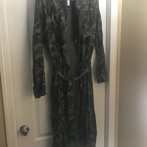 Cute Camo Trench Coat